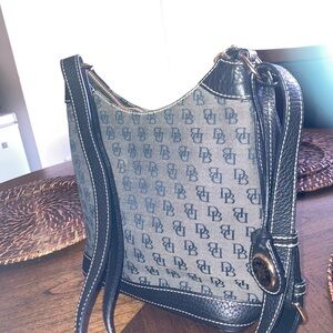 Dooney & Bourke Blue and Black Shoulder Bag